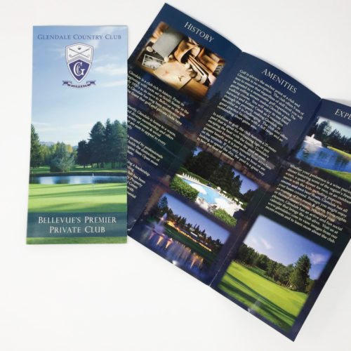 Glendale Country Club Brochure Printed and Designed by OMG