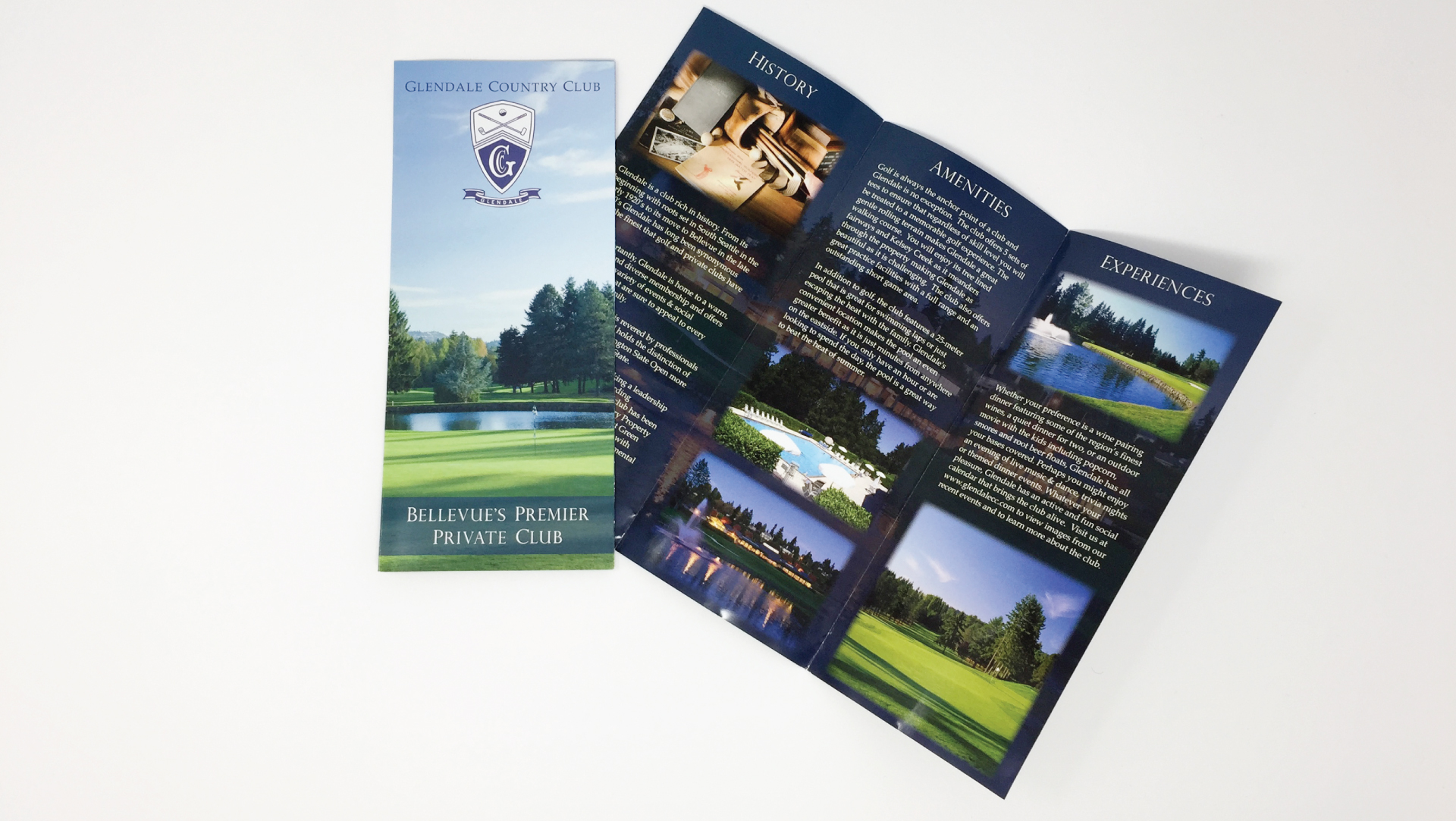 Glendale Country Club Brochure Printed and Designed by OMG