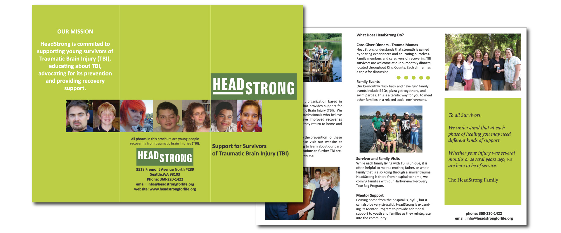 Headstrong Brochure Printed by Ontra Marketing in Woodinville WA