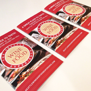 Seattle Food & Wine Brochures Printed by Ontra Marketing Group