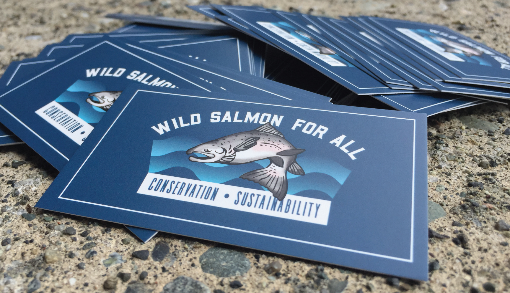 Wild Salmon For All Business Cards by Ontra Marketing Group