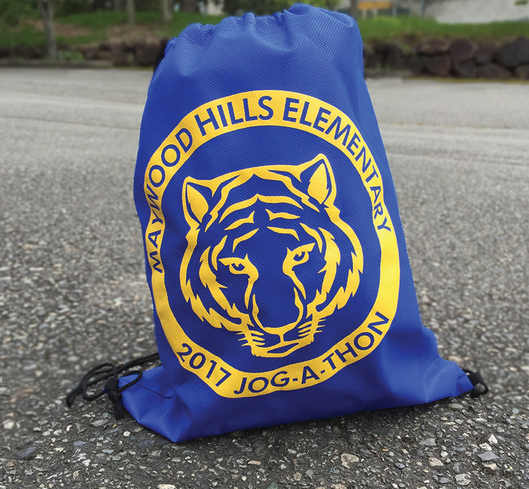 Maywood Hills Elementary Cinch Sack Backpacks by Ontra Marketing Group
