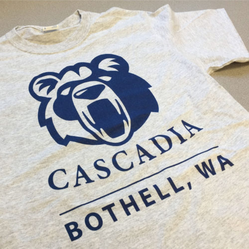 Cascadia College T-Shirt screen printed by Ontra Marketing Group