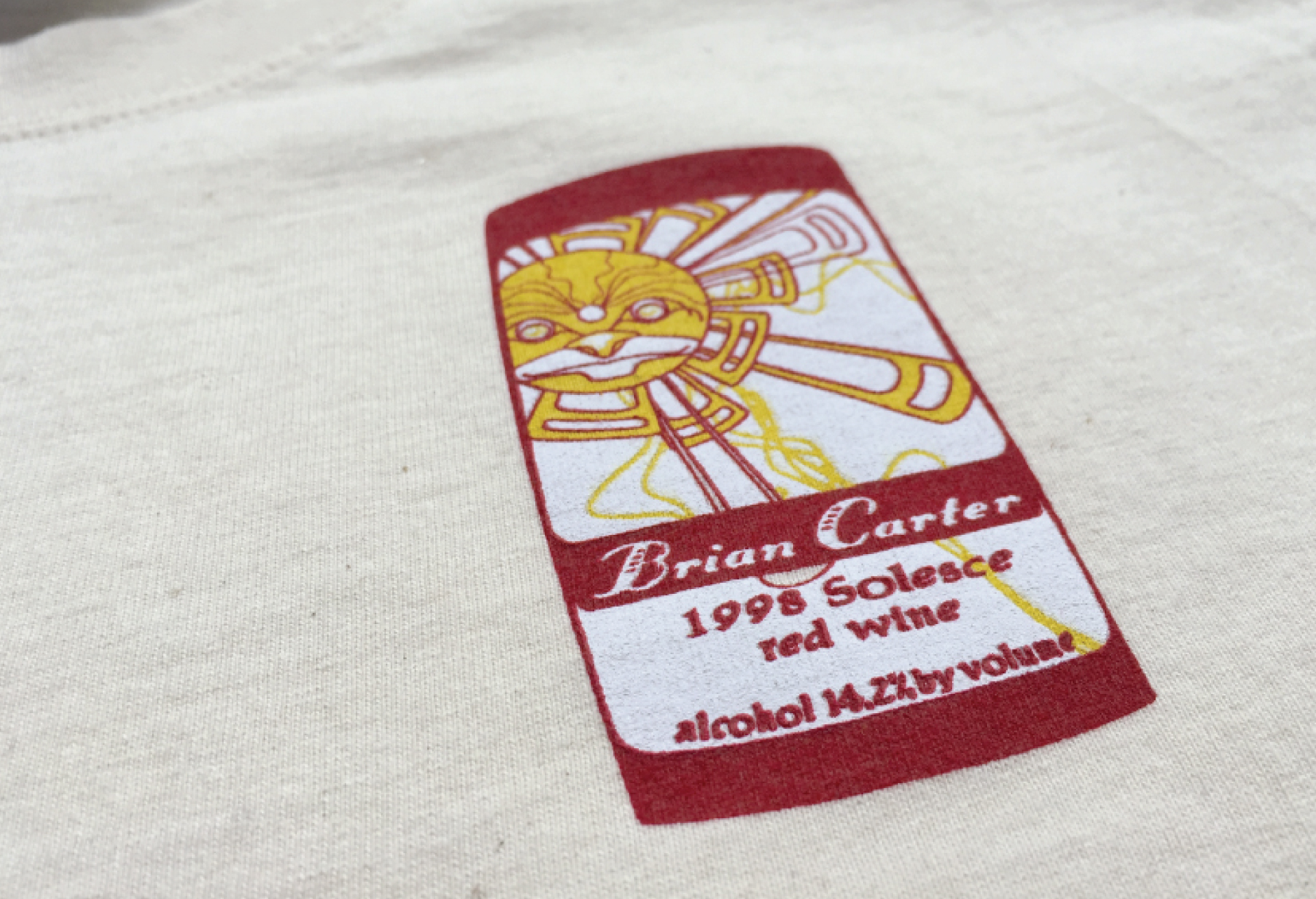 Brian Carter Cellars T-Shirt screen printed by Ontra Marketing Group