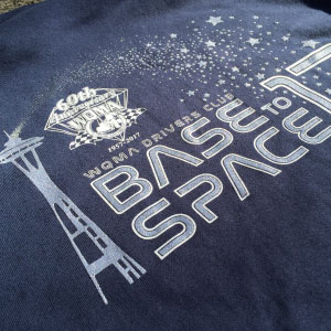 WQMA Base To Space T-Shirt designed and printed by Ontra Marketing Group