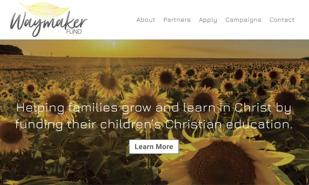 Waymaker Fund Website designed by Ontra Marketing Group
