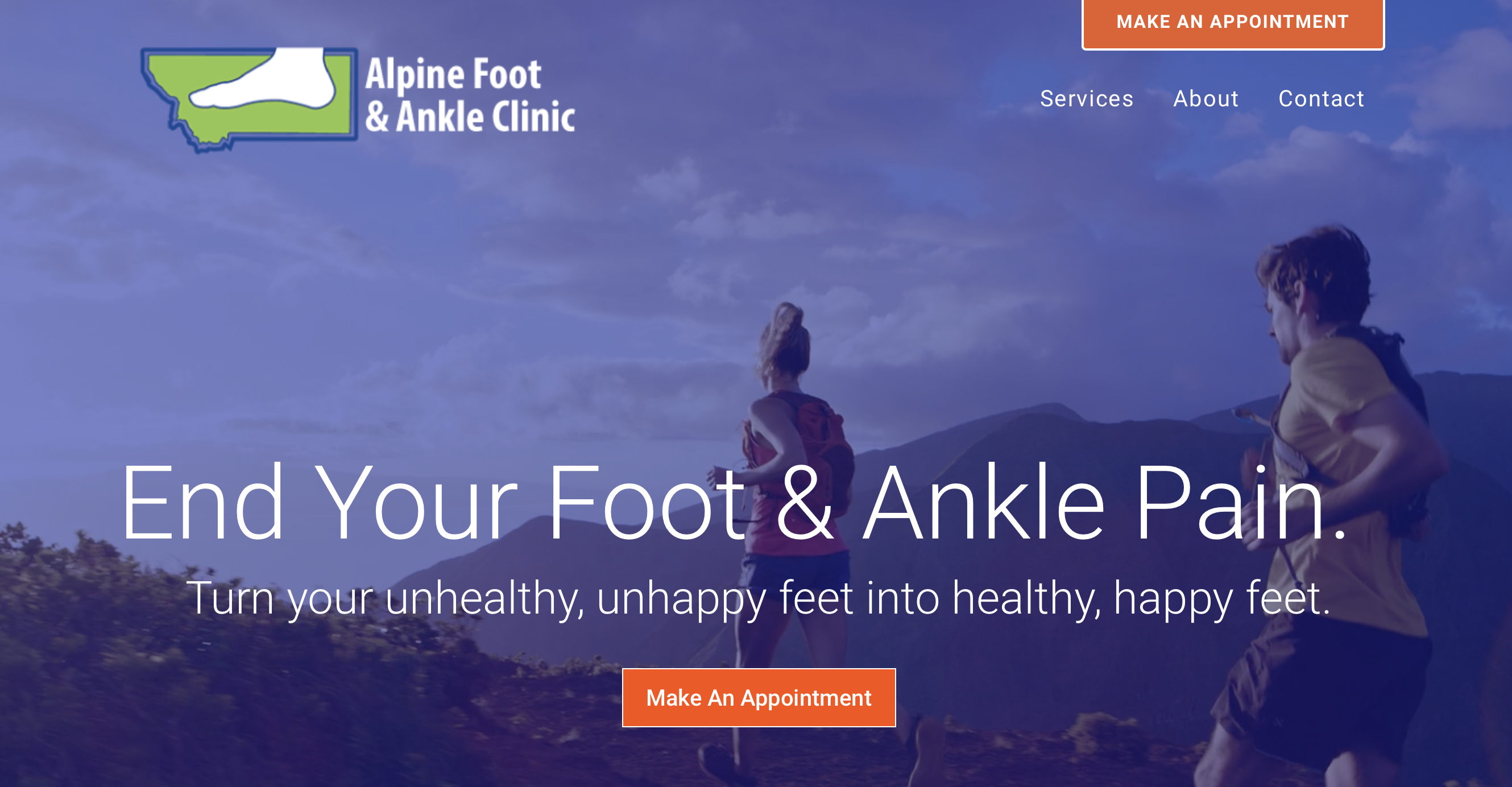 Alpine Foot & Ankle Website Design by Ontra Marketing Group in Woodinville, WA